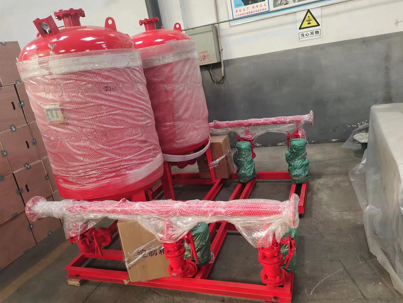 客戶定制的消防泵組已經(jīng)完工，于2月17日啟程交付客戶